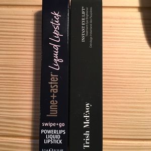 Lune+Aster liquid lipstick & Trish McEvoy eye lift